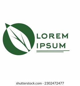 environmental themed logo, natural nature themed logo, leaf icon logo