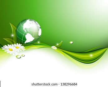 environmental vector concept  with  eco signs. Eps10