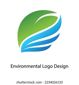 Diseño gráfico del logotipo del vector ambiental
