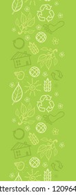Environmental vertical seamless pattern background border