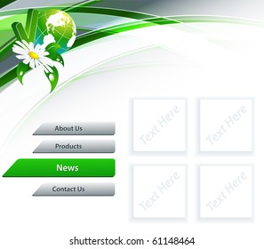 environmental web site template. Eps10