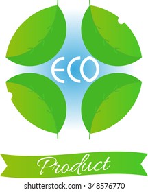 Environmental-friendly product Logo Vector illustration