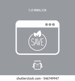 Environmentalist - Vector icon for computer website or application