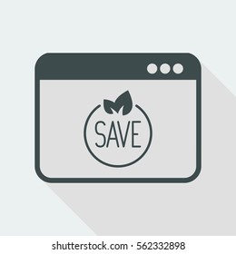 Environmentalist - Vector icon for computer website or application