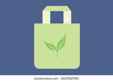 Environmentally friendly bag. Ecology Vector Symbol Illustration.