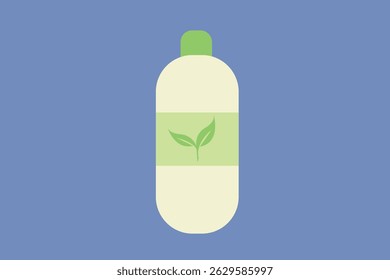 Environmentally friendly bottle. Ecology Vector Symbol Illustration.
