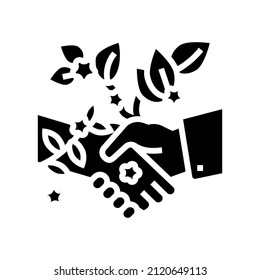 environmentally friendly glyph icon vector. environmentally friendly sign. isolated contour symbol black illustration