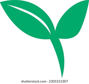 Environmentally friendly green leaf design, sustainability concept, vegetarian issues - Shutterstock ID 2305313307