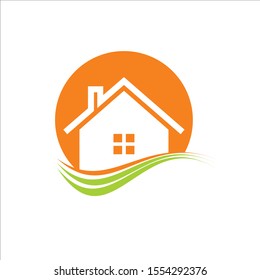 ENVIRONMENTALLY FRIENDLY HOME LOGO CONCEPT