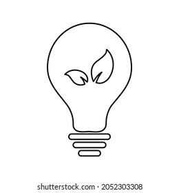 environmentally friendly light, energy without harm to the environment, paw, vector illustration