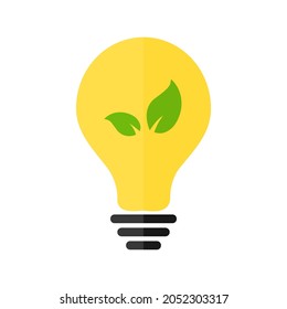 environmentally friendly light, energy without harm to the environment, paw, vector illustration