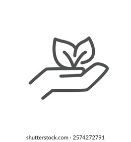 environmentally friendly outline icon vector design good for web or mobile app