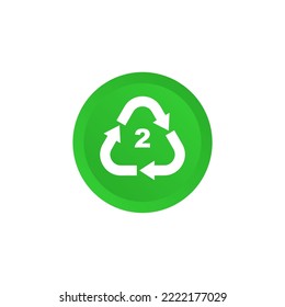 Environmentally Friendly Plastic Recycling Symbol