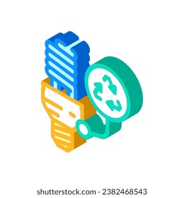 environmentally friendly product isometric icon vector. environmentally friendly product sign. isolated symbol illustration