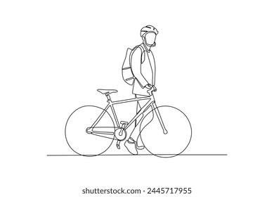 Environmentally friendly transport powered by renewable energy sources and green trasnportation. Pict of man use bicycle for transportation. Gyroboard, bicycle, scooter, scooter,skateboard. Vector veh