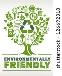 Environmentally Friendly Tree formed by Icons
