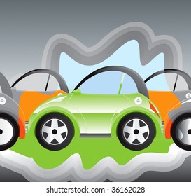 environmentally-friendly battery powered car