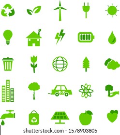 Environments icons and symbols vector 