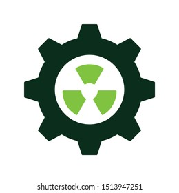 envoirmental toxins concept, Eco Service No Rediantion be responsible business vector icon