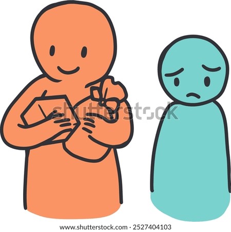 The Envy Effect When Happiness Sparks Bitterness. This piece perfect for discussions or materials focusing on emotional intelligence, social behaviors, or psychological studies.