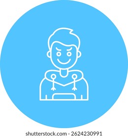 Diseño de icono de Vector de línea de envidia