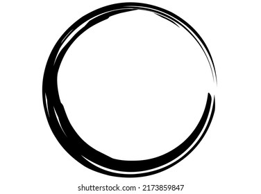 enzo zen circle isolated on white background