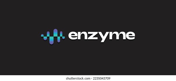 Enzyme cryptocurrency MLN token, Cryptocurrency logo on isolated background with text.