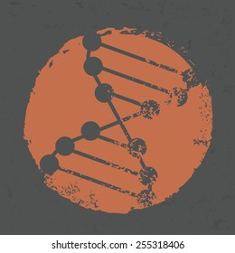 Enzyme design on grunge background, grunge vector