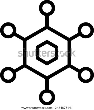 enzymes icon. Thin linear style design isolated on white background