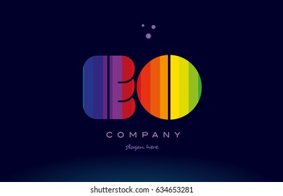 eo e o alphabet letter colorful creative colors text dots creative company logo vector icon design template