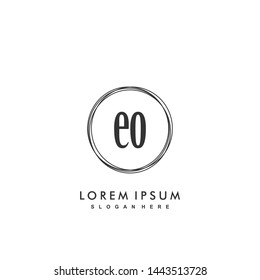 EO Initial beauty monogram logo vector