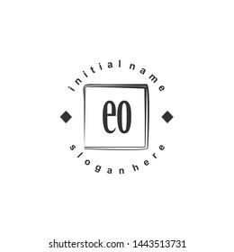 EO Initial beauty monogram logo vector