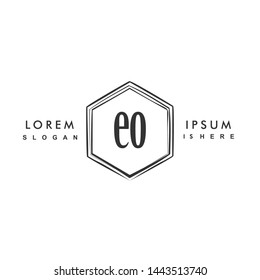 EO Initial beauty monogram logo vector