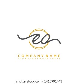 EO Initial handwriting logo concept