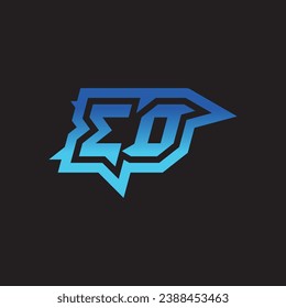 EO diseño inicial de logotipo de inspiración e ideas de clan de juegos