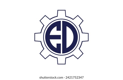 EO initial letter mechanical circle logo design vector template. industrial, engineering, servicing, word mark, letter mark, monogram, construction, business, company, corporate, commercial, geometric