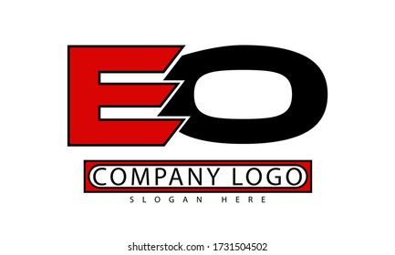 EO LETTER Initial Logo Template Design.Creative Letter EO Modern ICON Logo Vector Template.