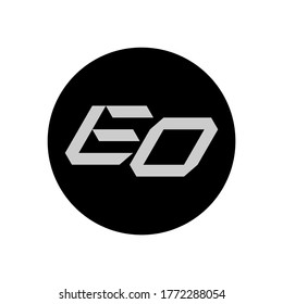 EO Letter Logo Design With Simple style
