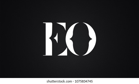 EO Letter Logo Design Template Vector