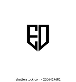 EO letter logo design with white background in illustrator. Vector logo, calligraphy designs for logo, Poster, Invitation, etc.