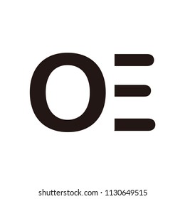 eo letter vector logo