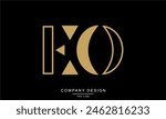 EO, OE Abstract Letters Logo Monogram design Font Icon Vector