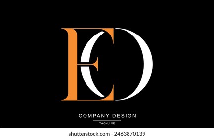 EO, OE Letras Abstractas Logo Monograma diseño Font Icon Vector