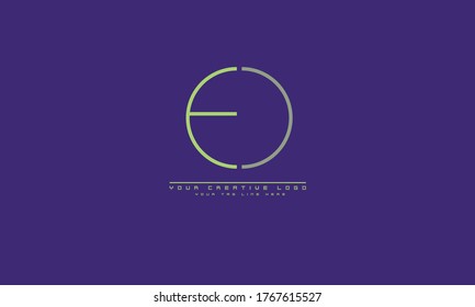 EO OE E O abstrakte Vektor-Logo-Monogramm-Vorlage
