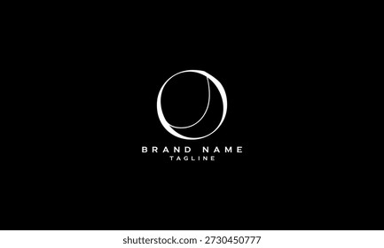 EO OE E AND O Abstract initial monogram letter alphabet logo design