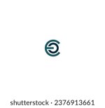 EO, OE letter logo design template elements. Modern abstract digital alphabet letter logo.