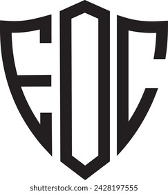 EOC Shield logo design, icon, symbol, vector file