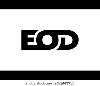 EOD letter logo design. EOD