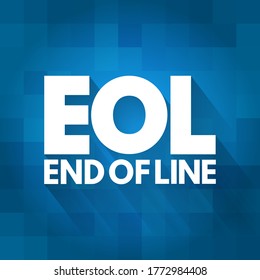 EOL - Abkürzung "Ende der Linie", Hintergrund des Technologiekonzepts