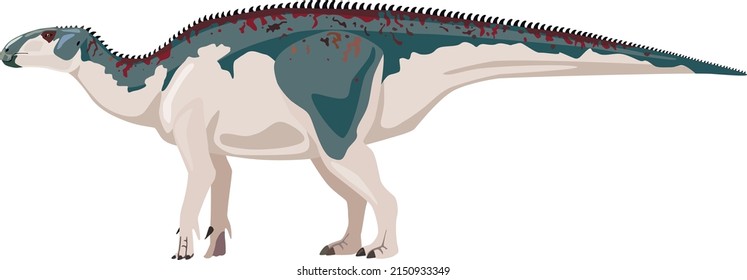 Eolambia is a herbivorous dinosaur. Vector illustration